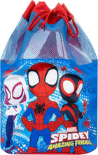 Marvel Spidey And His Amazing Friends Boys Swimming Bag  Spiderman Swim Bag  Boys Drawstring Bags  Blue One Size