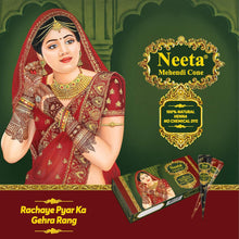 Neeta Indian Mehendi/ Henna Cones For Temporary Body Art Tattoo All Natural Herbal Pure Henna Paste Cones For Festival, Hand Designing, Chemical Free (4 Pieces Cone)