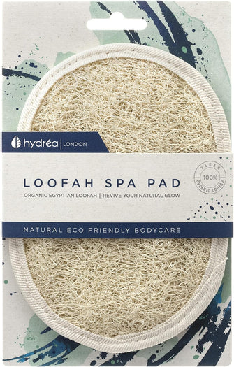 Hydra London Organic Egyptian Loofah Luxury Exfoliating Body Pad Natural Quality Spa Bodycare For Bath Shower