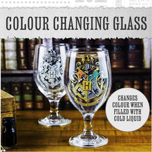 Hogwarts Crest Colour Change Drinking Glass - Officially Licensed Harry Potter Goblet for Wine Cocktails and Cold Beverages, Novelty Harry Potter Themed Party Decoration Gift 330ml ,11oz  Paladone