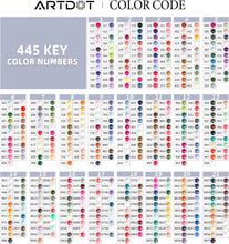 ARTDOT 445 Colours DMC Diamond Beads for 5D Diamond Art Accessories, 89000 Pieces Diamond Art Round Beads Replacement Missing Drills Sparkle Rhinestones for Diamond Art Kit Crafts