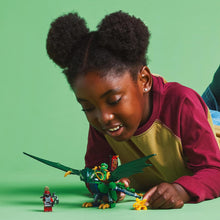 LEGO NINJAGO Lloyds Green Forest Dragon Figure - Building Toy with 2 Minifigures for Imaginative Play, Ninja Gift Idea for 6 Plus Year Old Boys, Girls & Dragons Rising Fans 71829