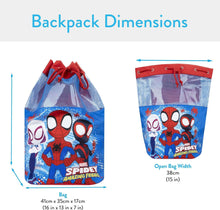 Marvel Spidey And His Amazing Friends Boys Swimming Bag  Spiderman Swim Bag  Boys Drawstring Bags  Blue One Size