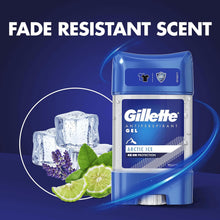 Gillette Antiperspirant Deodorant Gel For Men, 420 ml (70 ml x 6), 48-Hour Invisible Sweat and Odour Protection, Artic Ice