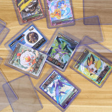50 Pcs Clear Card Sleeves, Standard Top Loaders, 76x101mm Card Protectors Holders, Trading Card Sleeves Deck Protectors Compatible with Sports Game MTG Yugioh Cards
