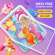 Klever Kits Marbling Paint Art Kit for Kids, Water Marble Paint Art, Arts and Crafts for Girls & Boys 6-12 Years Old, Paint Craft Kits, Birthday Gift Ideas Activities Toys,Presents