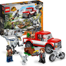 LEGO Jurassic World Blue and Beta Velociraptor Capture with Truck and 2 Dinosaur Toys for Kids, 2022 Dominion Movie Inspired Set 76946