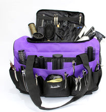 Hairdressing Designer Session Bag Large Mobile Hairdresser Barber Kit Holder in Purple