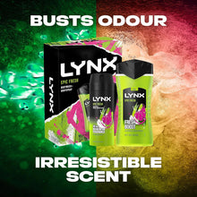 LYNX Epic Fresh Duo Body Spray Gift Set Body Wash & Deodorant perfect for his daily routine 2 piece