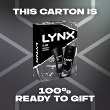 LYNX Black Duo Body Spray Gift Set Body Wash & Deodorant perfect for his daily routine 2 piece