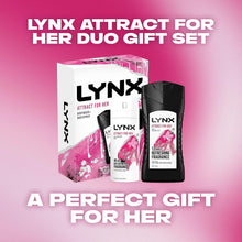 LYNX Attract for Her Duo Body Spray Gift Set Body Wash and Deodorant perfect for her daily routine 2 piece