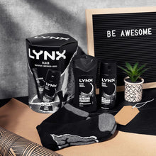 LYNX Black Duo & Socks Deodorant Gift Set Body Wash & Body Spray perfect for his daily routine 2 piece