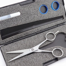 Haryali London Professional 5.5" Hairdressing Barber Scissors Hairdresser Hair Cutting Salon Shears With Fixed Screw Comes in Black Gift Box