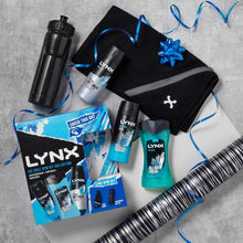 LYNX Ice Chill Gym Collection Deodorant Gift Set Water Bottle, Towel, Body Wash, Body Spray & Anti-Perspirant perfect for his daily routine 3 piece