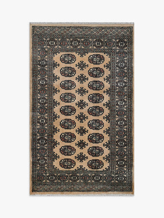 Gooch Luxury Hand Knotted Pakistan Bokhara Handmade Rug, Beige, L185 x W62cm