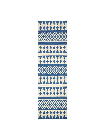 John LewisModasa Runner, 240 x 70cm, Blue/White