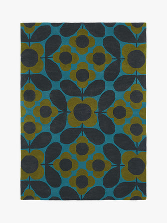 Orla Kiely Flower Tile Rug, L230 x W160 cm