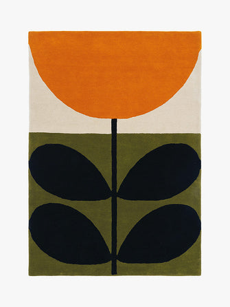 Orla Kiely Sunflower Orange Rug, L230 x W160 cm