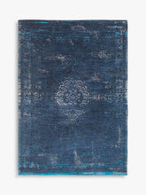 Louis De Poortere Medallion Rug, Blue Night, L200 x W140 cm