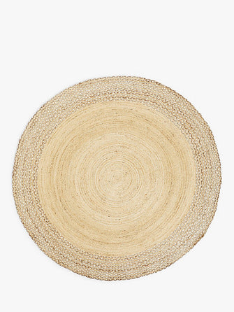 John Lewis ANYDAYSkye Jute Border Round Rug