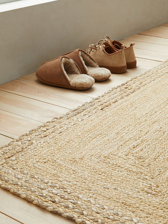 John Lewis ANYDAYSkye Jute Border Runner, L240 x W70 cm