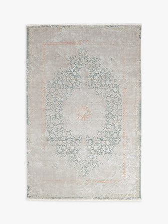 Gooch Luxury Historia Medallion Rug, Blue, L340 x W240 cm