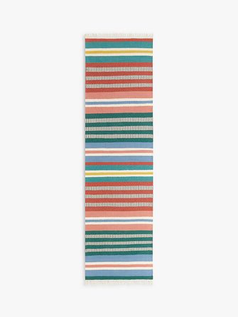 John LewisOttoman Stripe Runner Rug, L240 x W70 cm, Multi