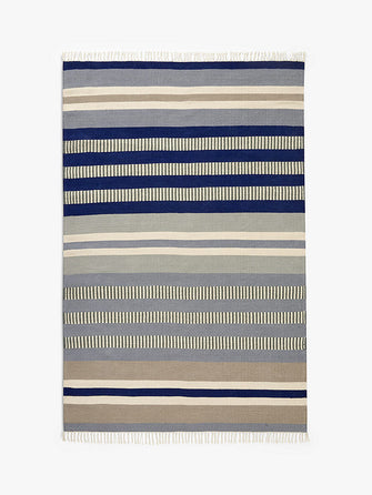 John LewisOttoman Stripe Coastal Rug, L240 x W170 cm