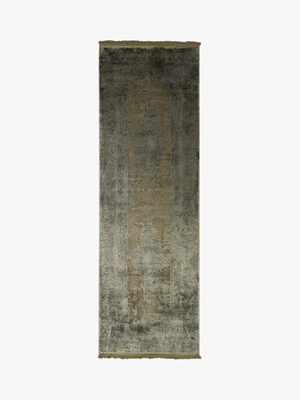 Gooch Luxury Distressed Medallion Runner, L240 x W80 cm, Bronze