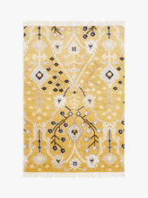 John LewisGeometric Floral Hand Knotted Rug, Mustard, L180 x W120 cm