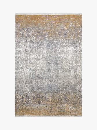 Gooch Luxury Ombre Distressed Rug, L230 x W160 cm, Gold/Silver