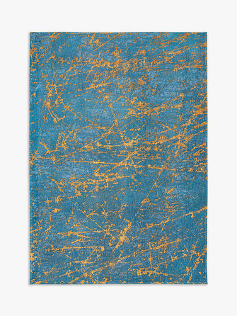 Louis De Poortere Stellar Lightning Rug, Turquoise, L240 x W170 cm