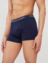 Buy Logo waistband classic-fit stretch-cotton trunks pack of three