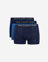 Buy Logo waistband classic-fit stretch-cotton trunks pack of three