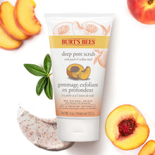 Burt's Bees Peach & Willowbark Deep Pore Scrub (4 oz  110g)