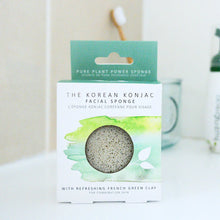 The Konjac Sponge Company Facial Puff Sponge with French Green Clay