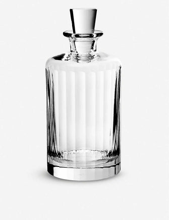 Fluted crystal decanter 24cm