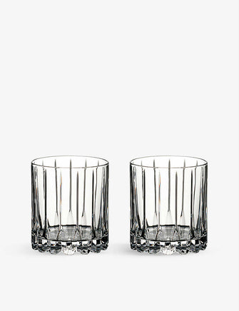 Drinks Specific Glassware set of two crystal neat glasses