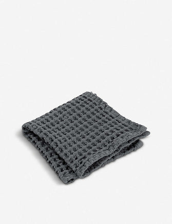 Caro waffle-knit cotton guest towels set of three 30x30cm