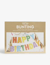 Happy Birthday foil bunting