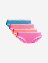 Set of four Basics Bright stretch-modal briefs