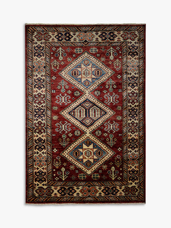 Gooch Oriental Supreme Kazak Rug, Red, L135 x W91 cm