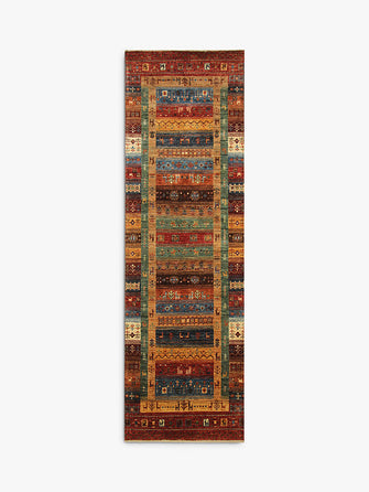 Gooch Oriental Loribaft Runner Rug, Multi, L254 x W80 cm