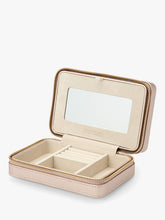 Wolf Palermo Zipped Jewellery Case, Rose Gold