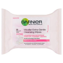 Garnier Micellar Face Wipes Sensitive Skin 25 Wipes