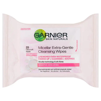 Garnier Micellar Face Wipes Sensitive Skin 25 Wipes