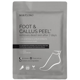 BeautyPro Foot and Callus Peel with over 17 Botanical and Fruit Extracts (1 Pair)