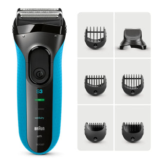 Braun Series 3 ProSkin 3010BT Electric Shaver, Blue