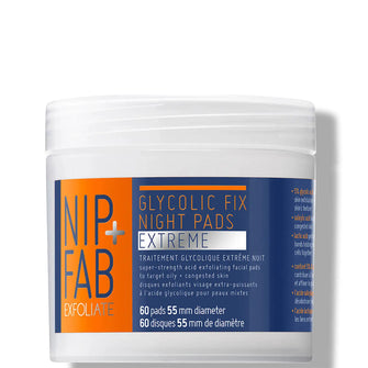 NIP+FAB Glycolic Fix Extreme Night Pads - 60 Pads