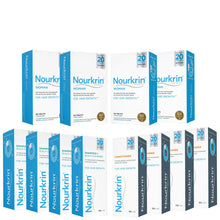 Nourkrin Woman Hair Growth Supplements 12 Month Bundle with Shampoo and Conditioner x4 (Worth £623.56)